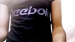 Young Desi indian riya hotty squeezing boobs