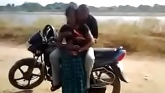 drindl desi bitch having quickie by the road while friend