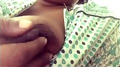 Mallu aunty playing with boobs