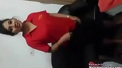 Indian girlfriend stripping and having sex with boyfriend on cam