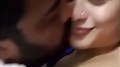 Indian couple kissing