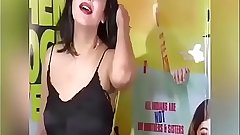 Shruti Haasan CAUGHT Adjusting Dress in PUBLIC part 1