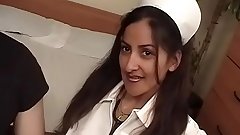 Horny patient banging sexy nurse hard after getting a BJ
