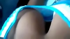 College girl boobs visible in bus