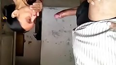 Indian maid suck her boss dick