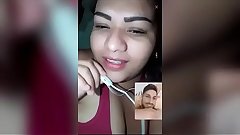 Indian bhabi sexy video call over phone